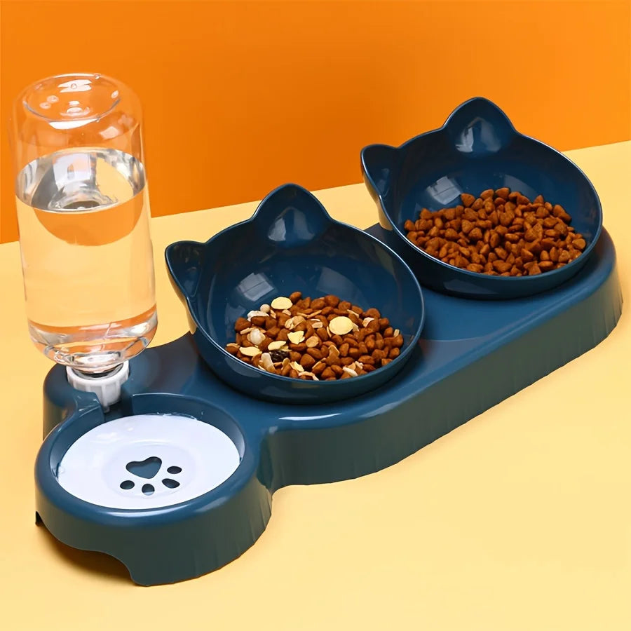 PurrFlow™ 3-in-1 Feeding Station