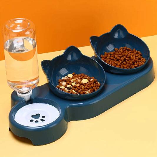 PurrFlow™ 3-in-1 Feeding Station