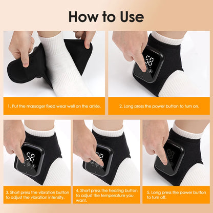 PulseRelief Heated Ankle Massager