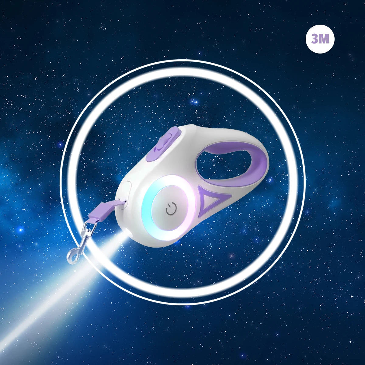 GlowStride Retractable Lead