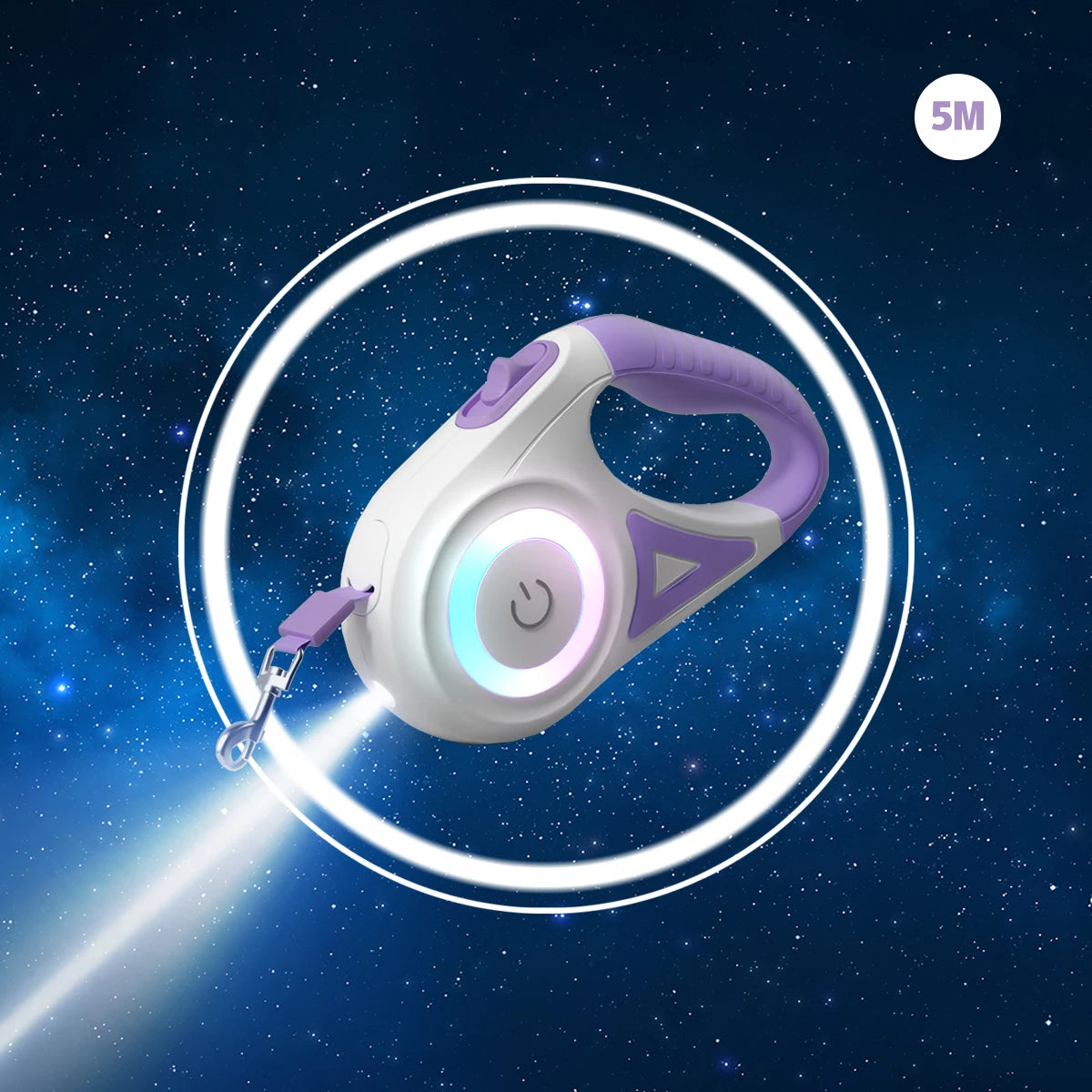 GlowStride Retractable Lead