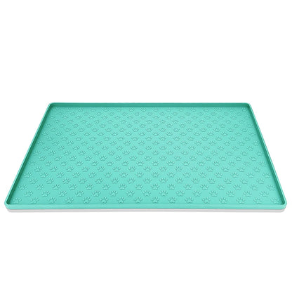 Waterproof Silicone Pet Feeding Mat, Non-Slip Dog Bowl Mat, Cat Food Tray