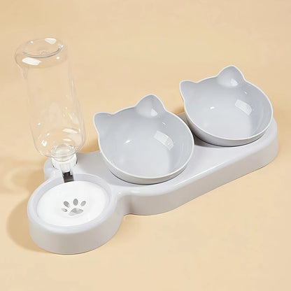 PurrFlow™ 3-in-1 Feeding Station