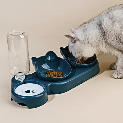 PurrFlow™ 3-in-1 Feeding Station