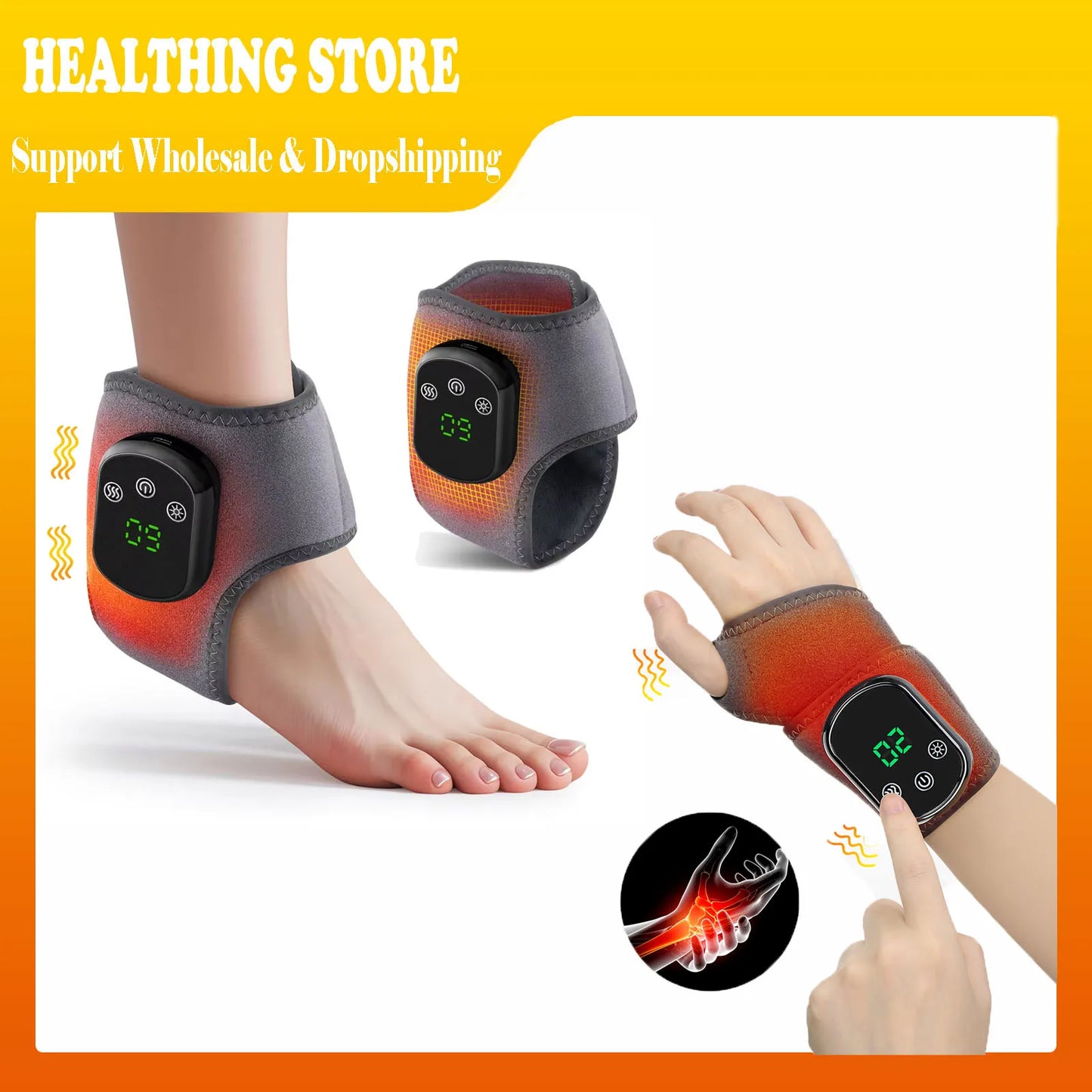 PulseRelief Heated Ankle Massager