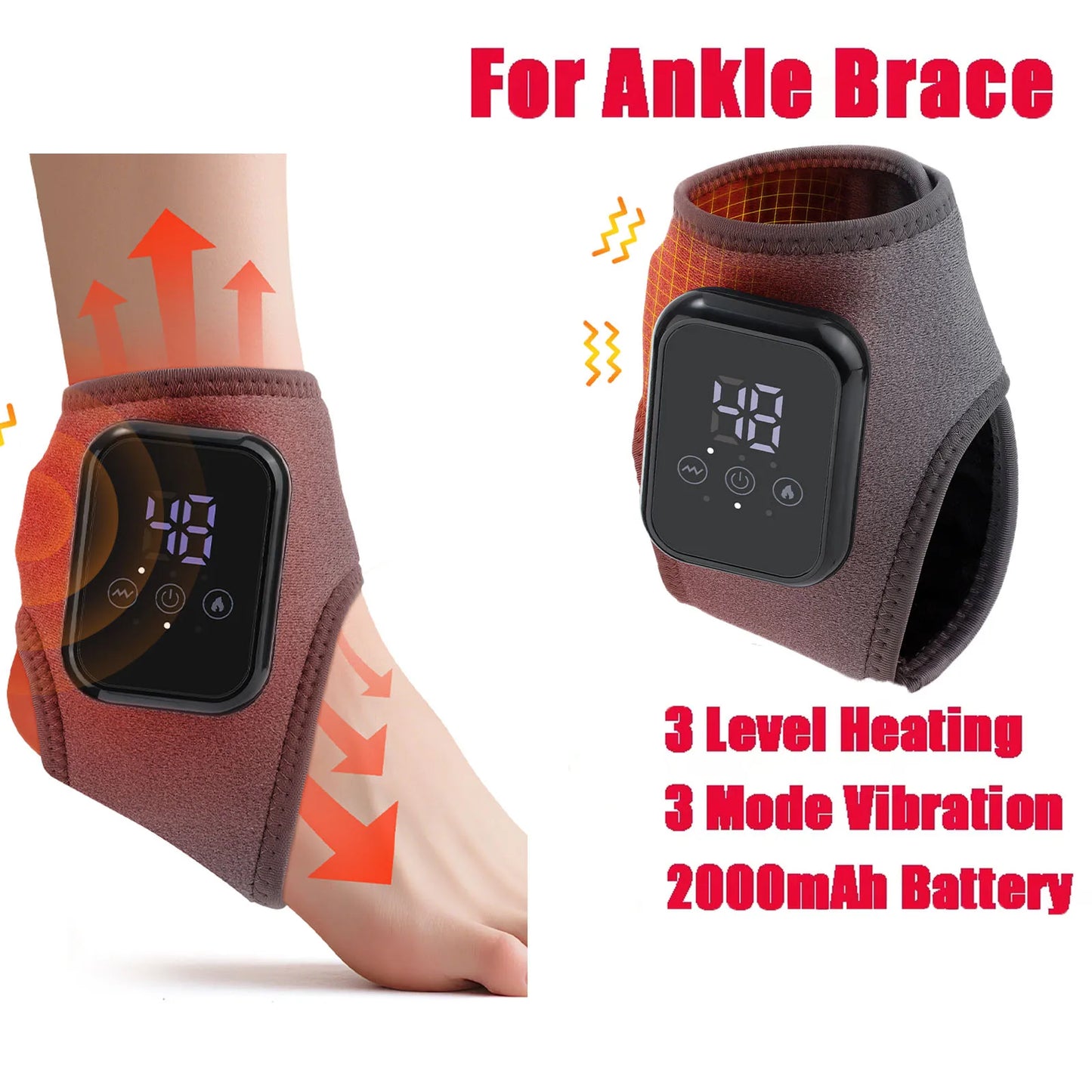 PulseRelief Heated Ankle Massager