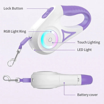 GlowStride Retractable Lead