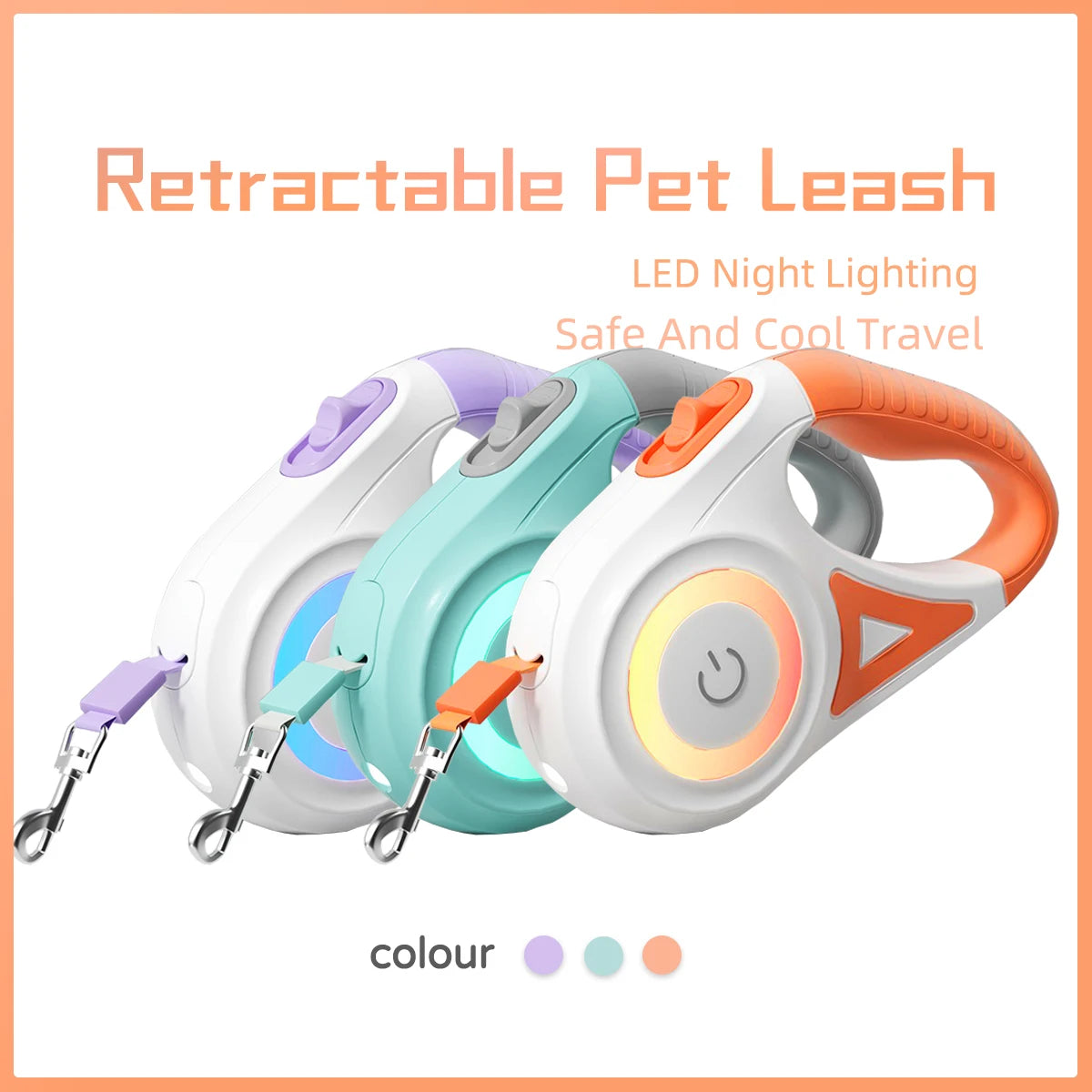 GlowStride Retractable Lead