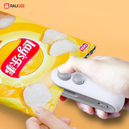 Mini Plastic Bag Sealer Rechargeable 2 in 1