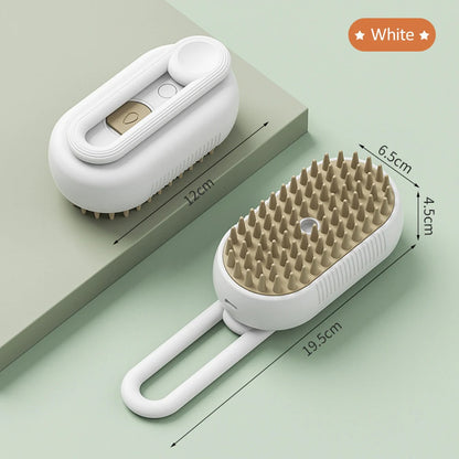 3-in-1 Electric Pet Grooming Brush, Hair Removal and Massage Tool for Dogs and Cats