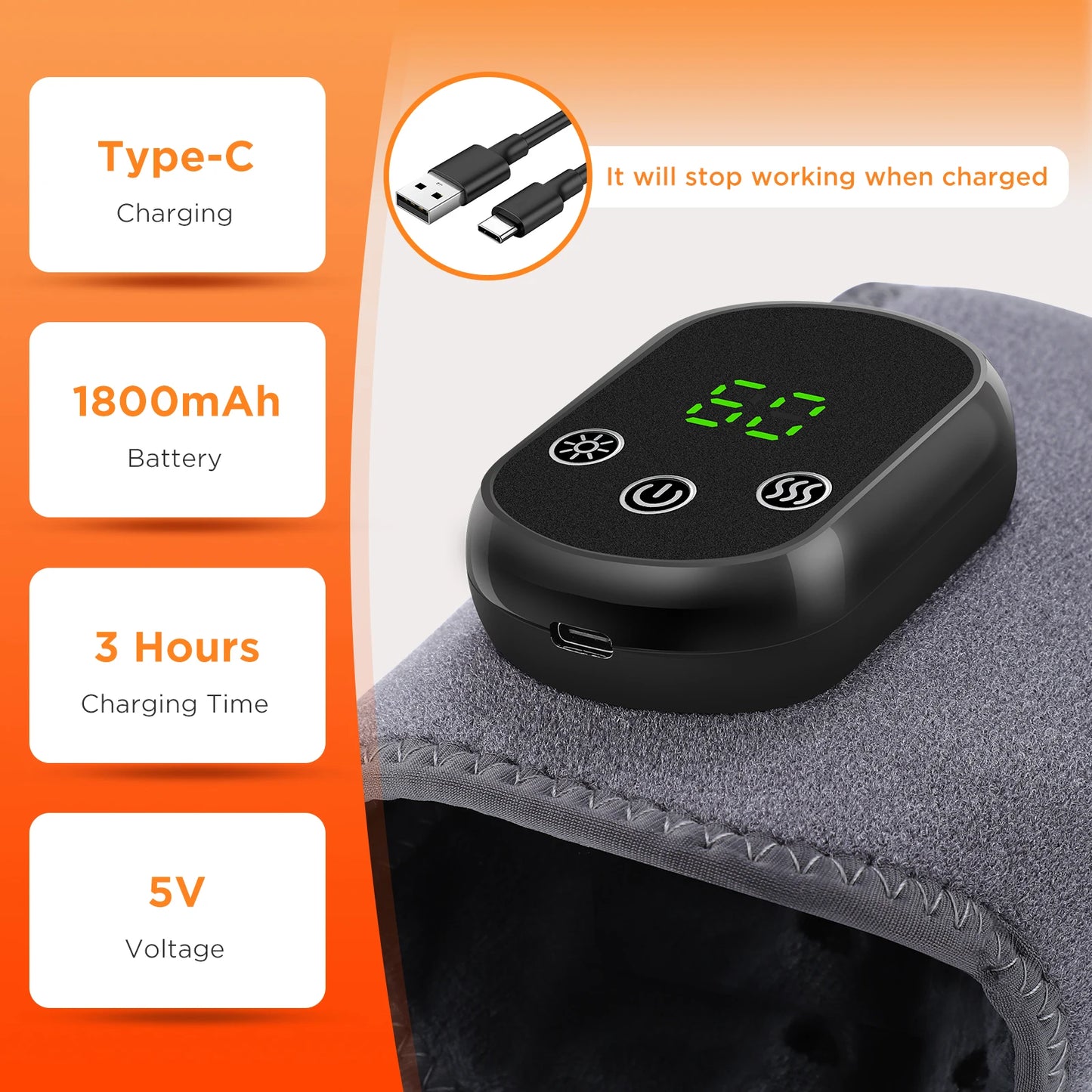 PulseRelief Heated Ankle Massager