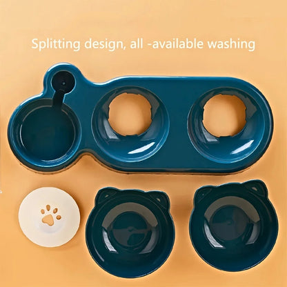 PurrFlow™ 3-in-1 Feeding Station